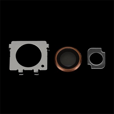 Rear Camera Lens Cover with LED Diffusor for iPhone 6S Plus (5.5"), OEM, 5pcs, Rose Gold