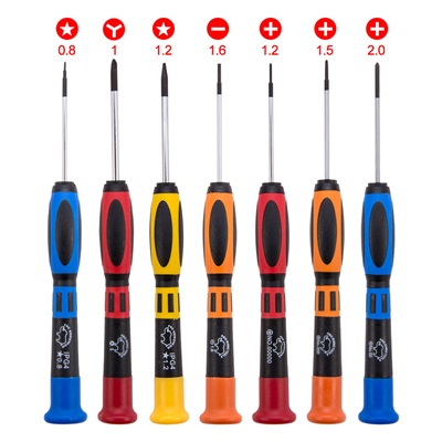 "Rhino" Colored Handle Screwdriver, w/retail package