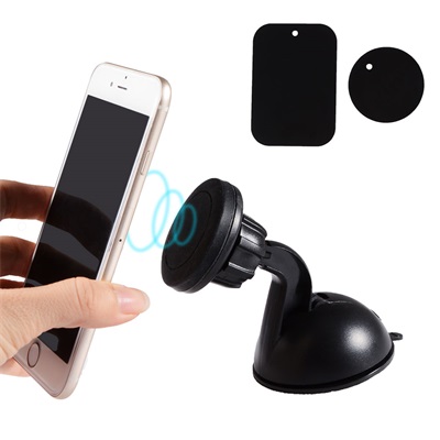 360° Rotation Magnetic Car Mount Holder with Powerful Suction Cup, w/retail package