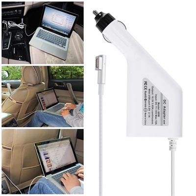 USB Car Charger with MagSafe Power Cable, Flat shape, w/retail package
