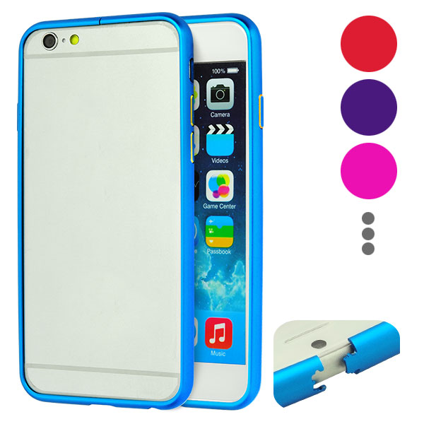 Circular Arc Metal Bumper Case with Automatic Buckle for iPhone 6/6S (4.7"), w/retail package