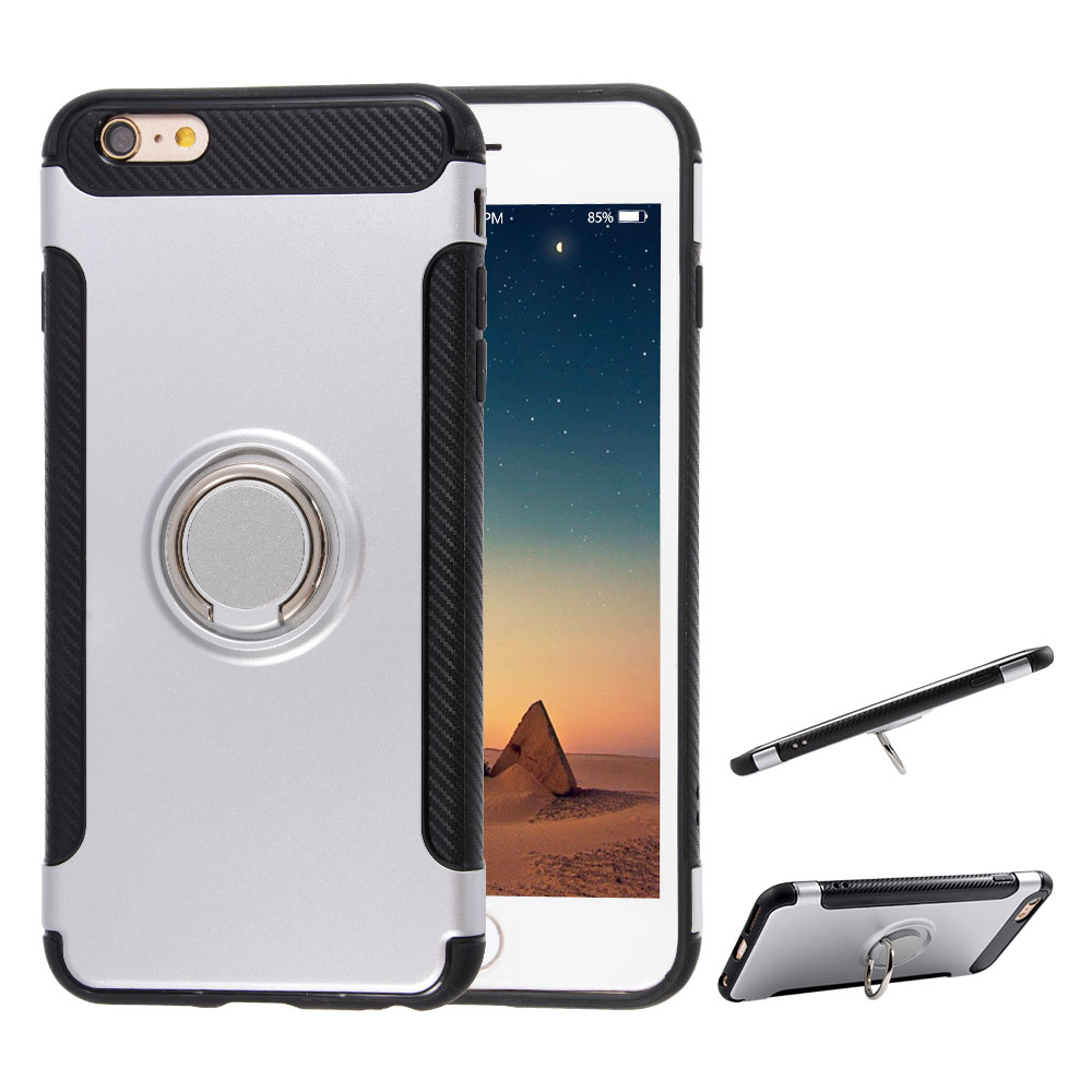 Armor Case with 360° Rotation Ring Holder & Metal Sheet for iPhone 6/6S (4.7")