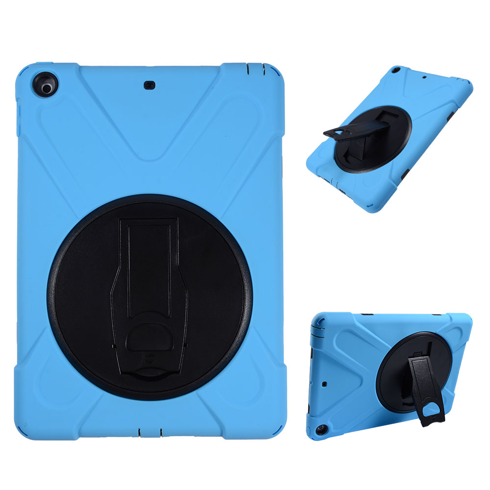 Rugged 3-Layer Case with 360° Rotating Kickstand for iPad 9.7" (2017)
