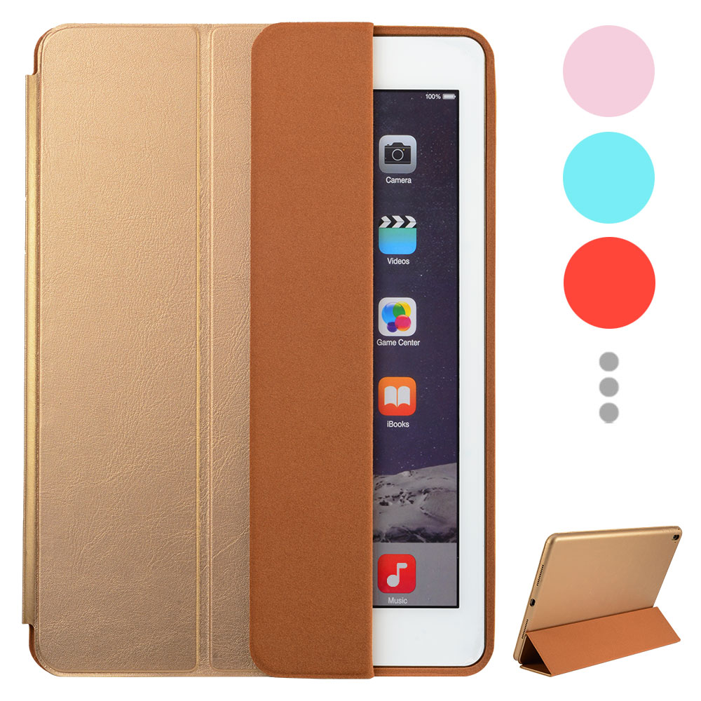 Folding Smart Leather Case with Sleep/Wakeup/Holder Function for iPad Pro 9.7", w/retail package