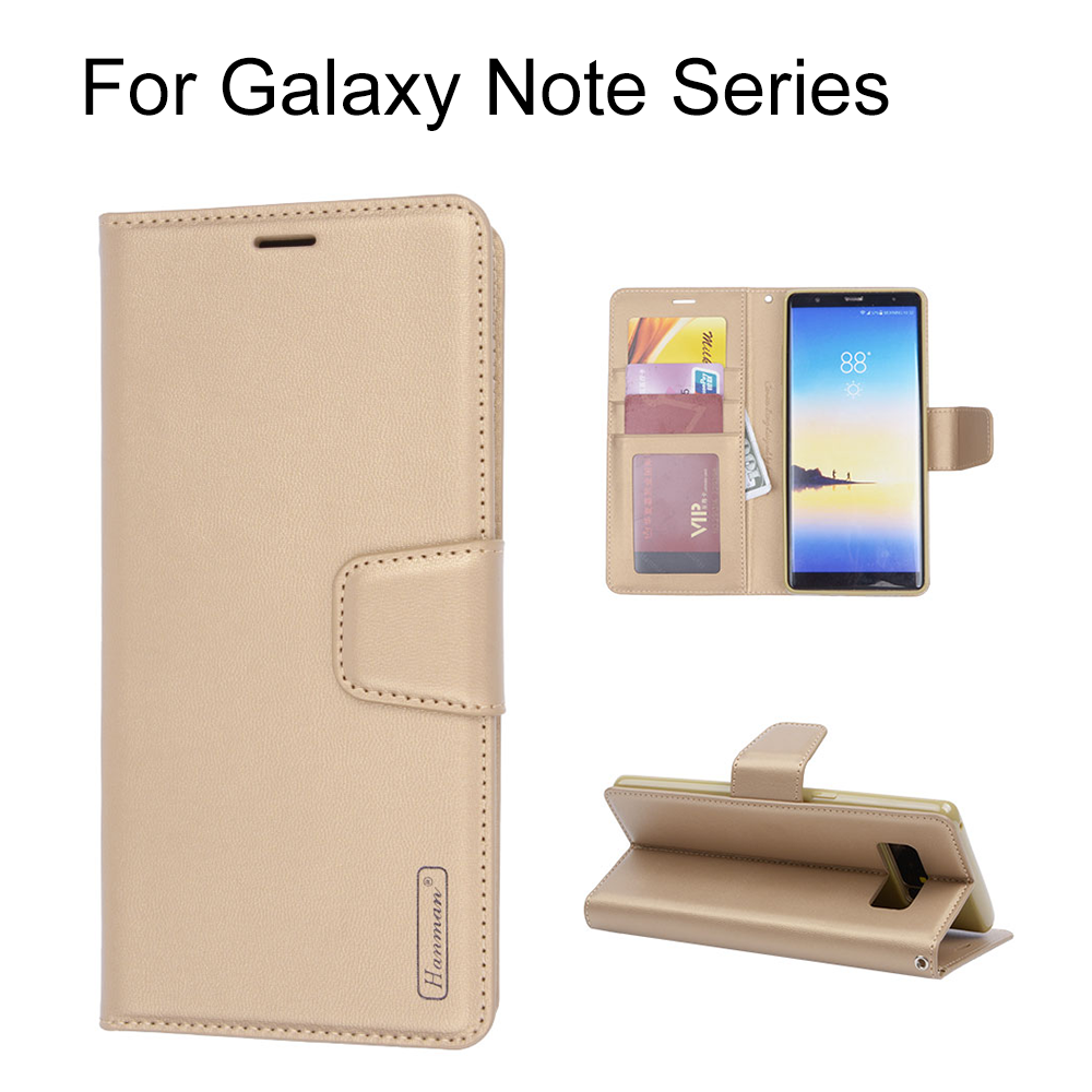 Hunman Smooth Leather Case with Photo Display for Samsung Galaxy Note 20 Ultra/20/10/10+/8 Series, w/retail package