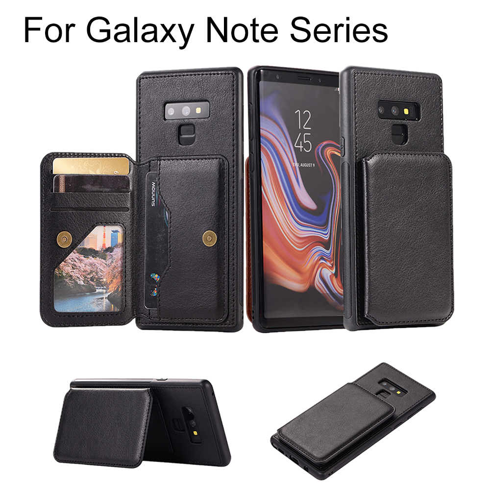 Vintage Frosted Leather PU Case with Credit Card Slots for Samsung Galaxy Note 9 Series