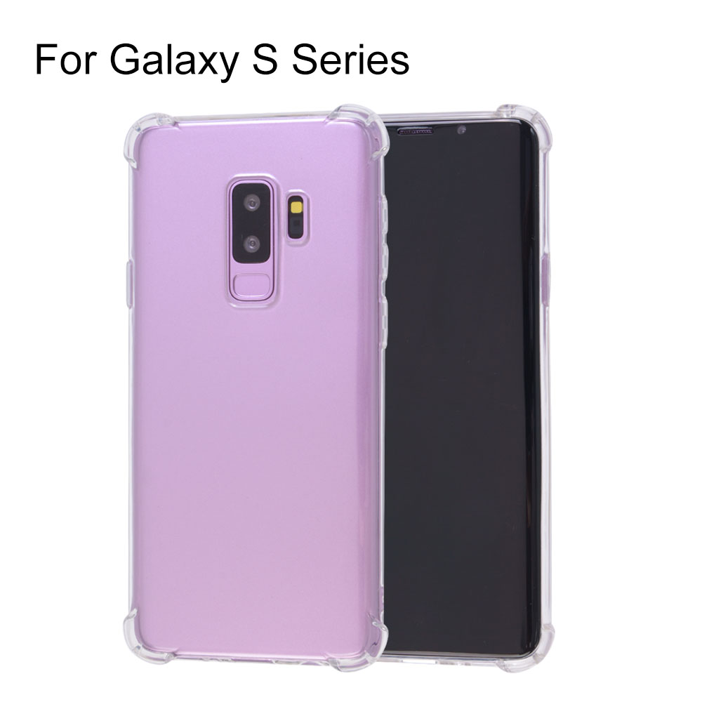 4-Corner Drop Resistant Clear TPU Case for Samsung Galaxy S9 Plus/S9/S8 Plus/S8 Series