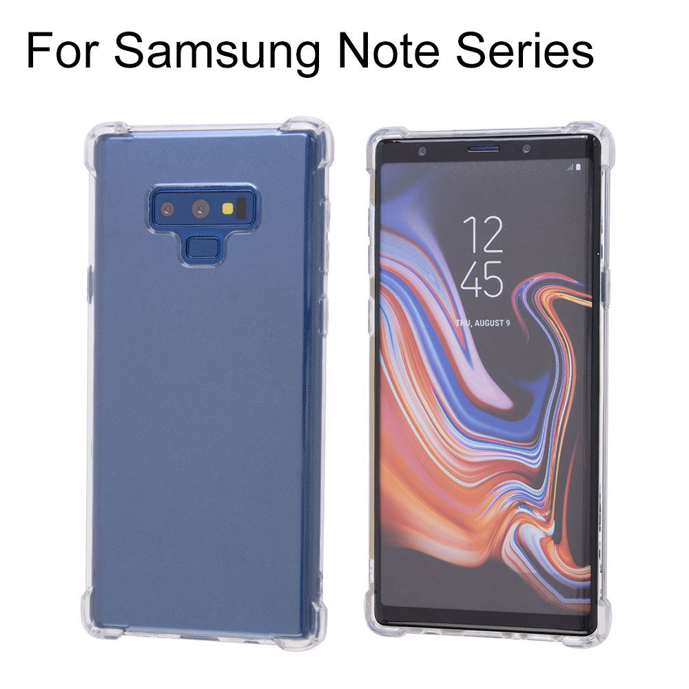 4-Corner Drop Resistant Clear TPU Case for Samsung Galaxy Note 9/Note 8 series