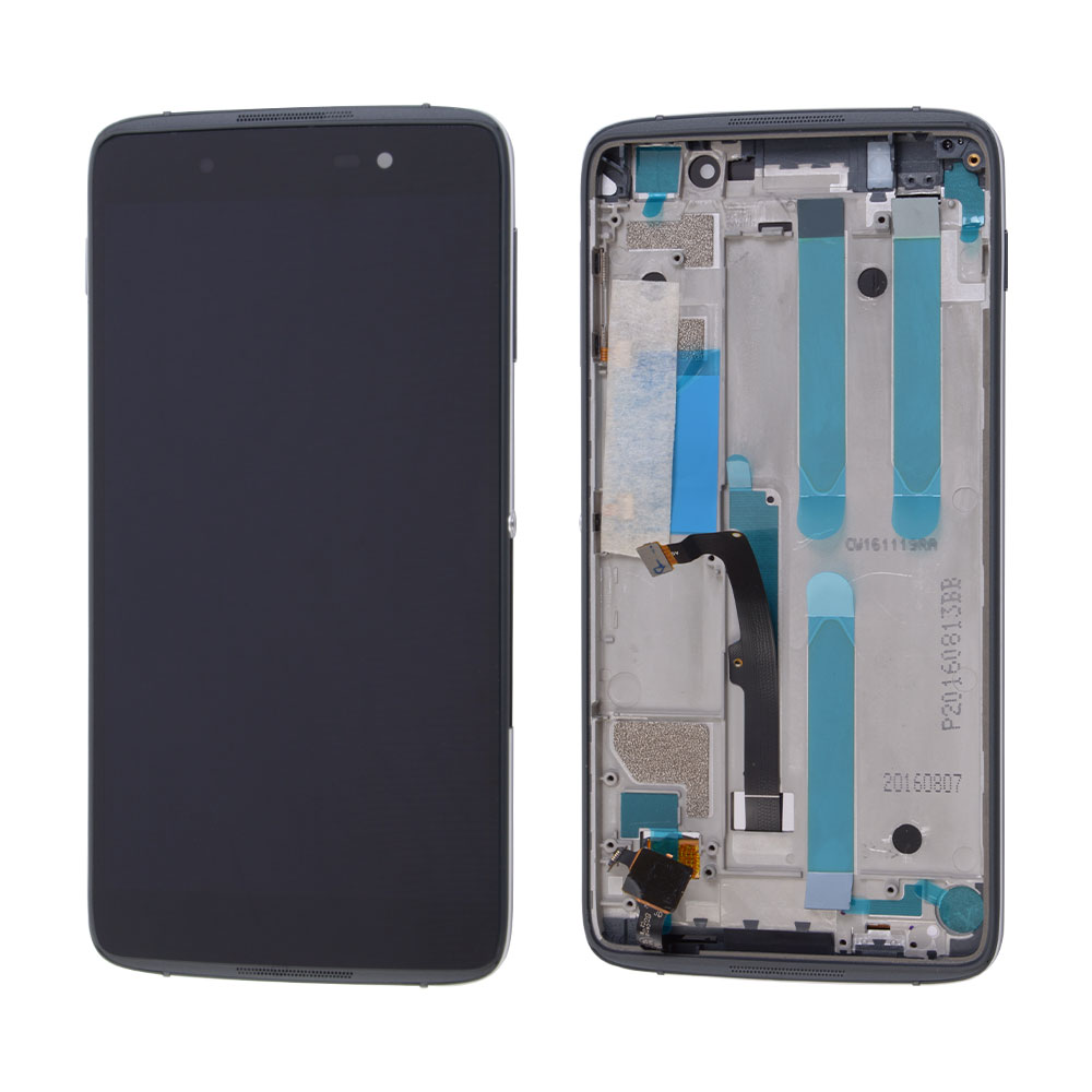 LCD/Touch screen Assembly with Frame for Blackberry Dtek 50, OEM, Black