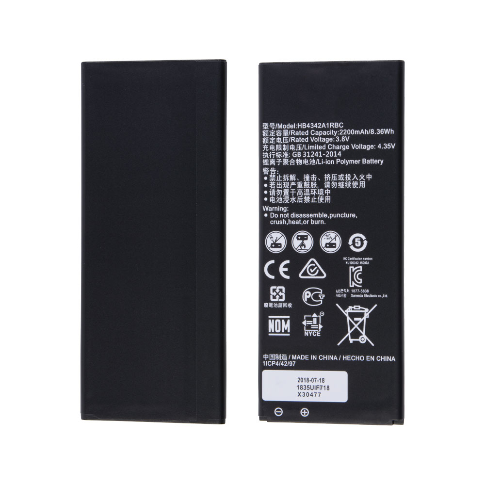 Battery for Huawei Honor 4A/Y6, Model#HB4342A1RBC, OEM