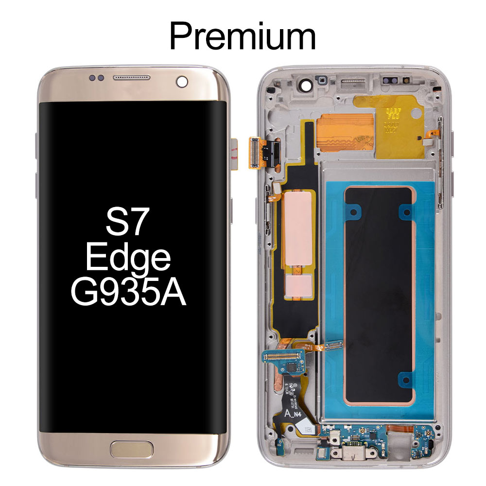 OLED Screen with Frame for Samsung Galaxy S7 Edge G935A/G935V, OEM OLED+Premium Glass