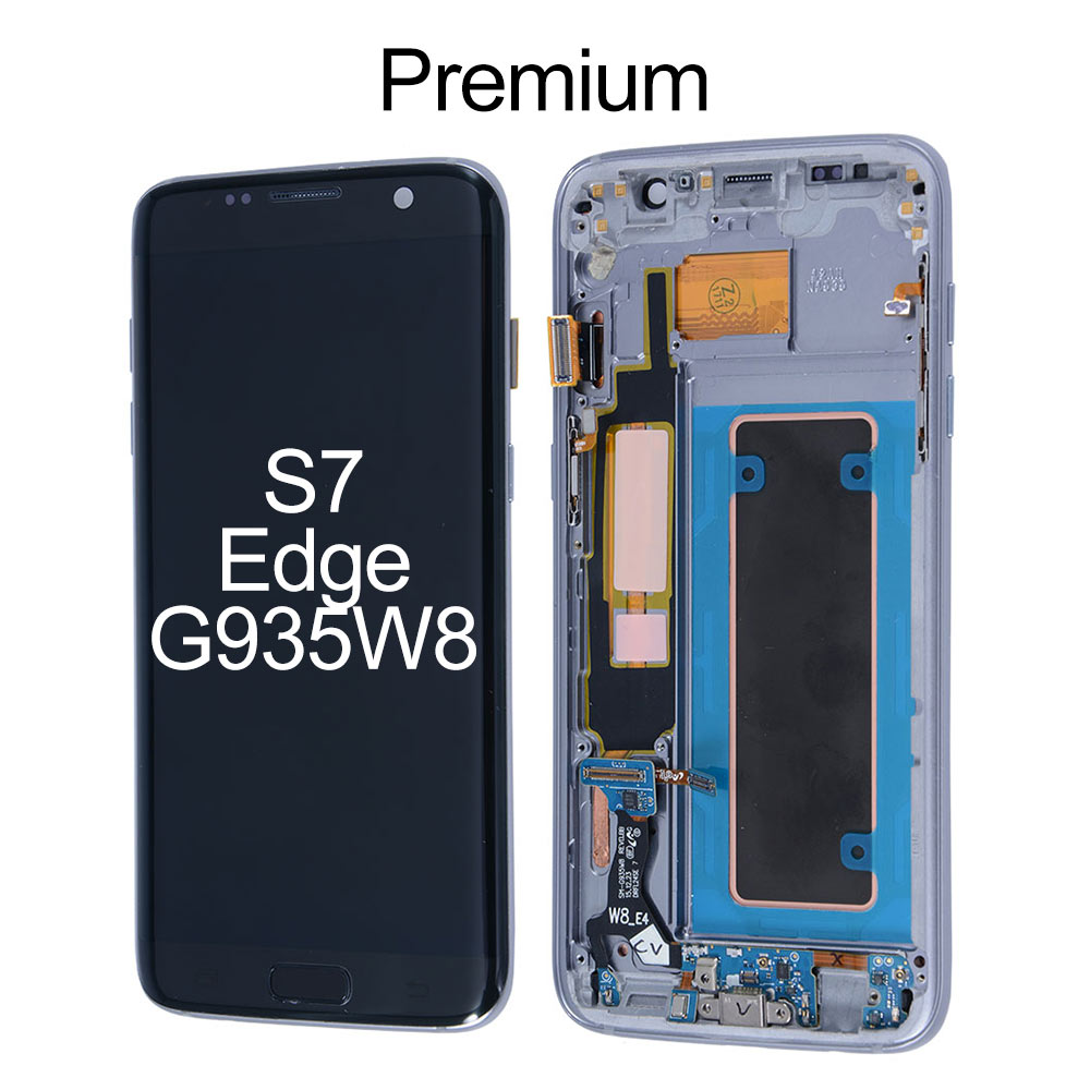OLED Screen with Frame for Samsung Galaxy S7 Edge G935W8, OEM OLED+Premium Glass