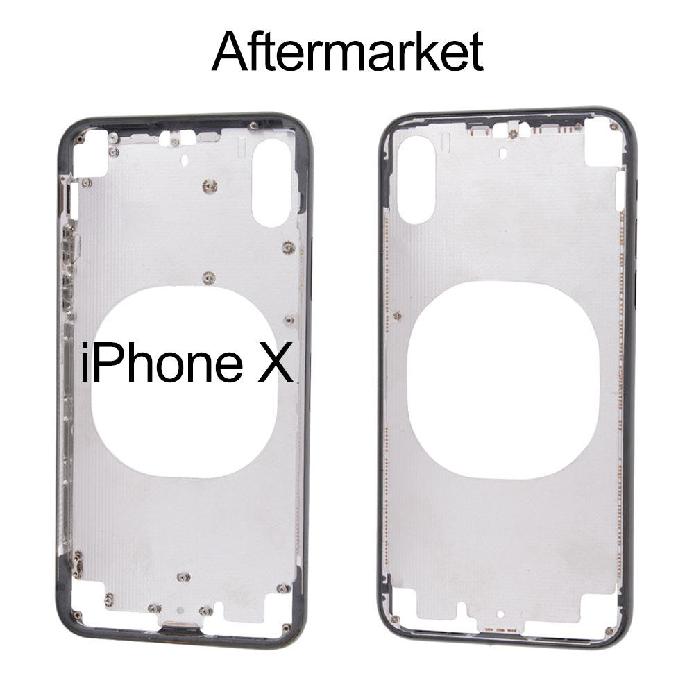 Back Cover without Glass for iPhone X, Aftermarket