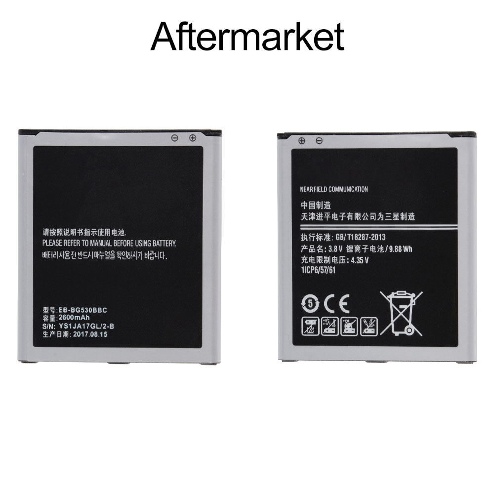 Battery for Samsung Galaxy J5 (2015)/J500), Model#EB-BG530BBC, Aftermarket