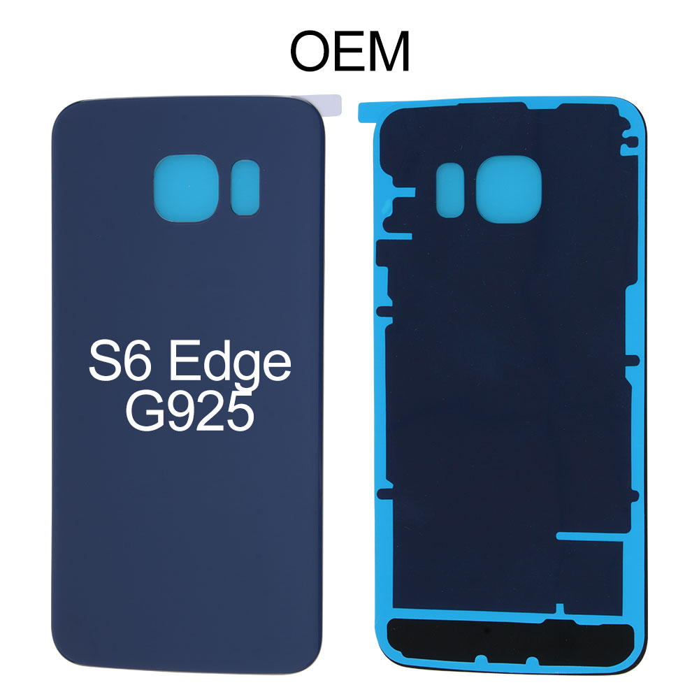 Back Cover with Sticker for Samsung Galaxy S6 Edge G925, with Logo, OEM