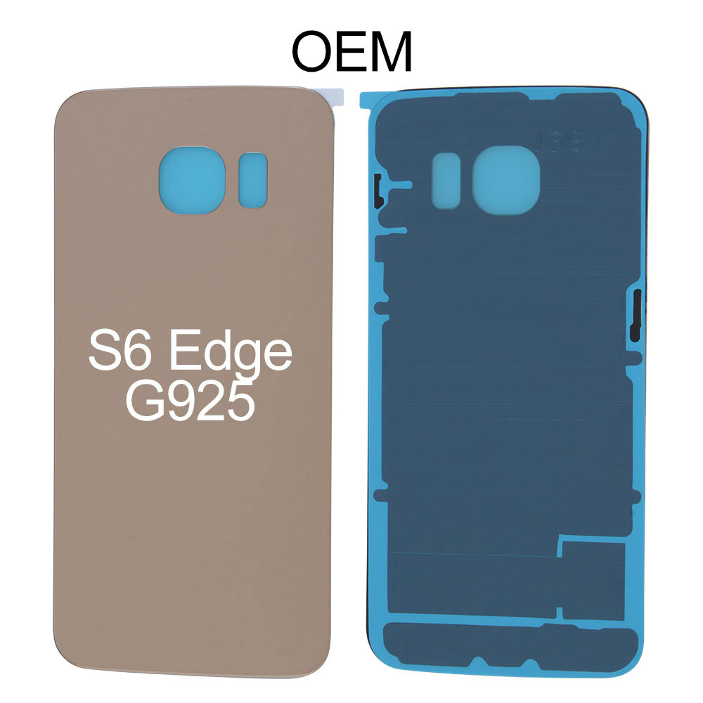 Back Cover with Sticker for Samsung Galaxy S6 Edge G925, OEM