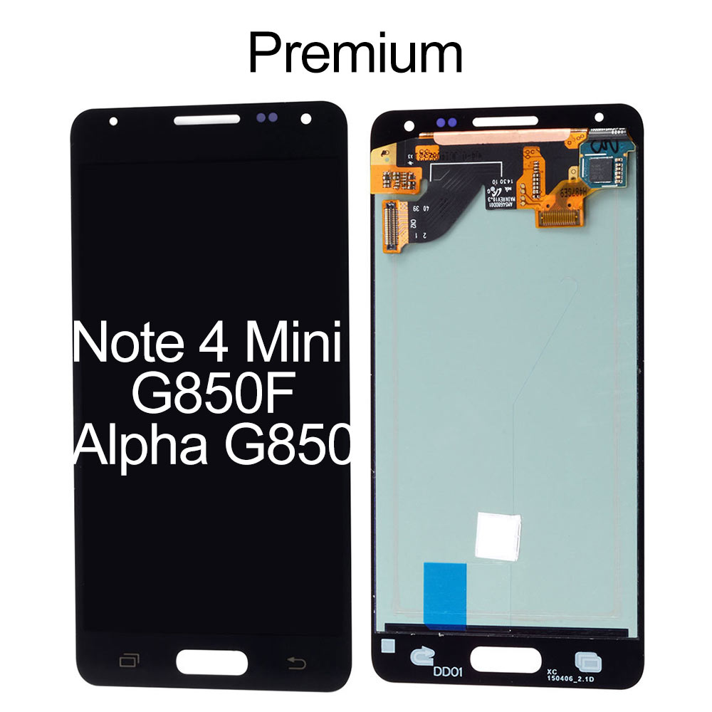 OLED Screen for Samsung Galaxy Note 4 Mini G850F (Alpha G850), OEM OLED+Premium Glass