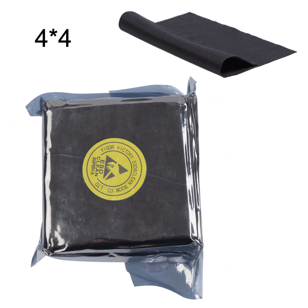 9cm*9cm Polyester Wiper Cleaning Cloth, 100pcs/set, w/retail package,Black