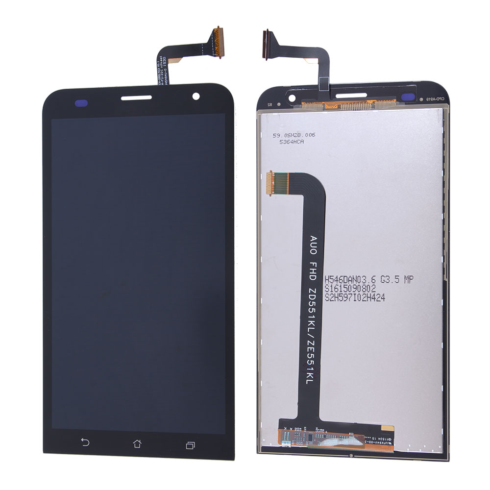 LCD/Touch screen Assembly for Asus ZenFone 2 Laser 5.5 ZE551KL, OEM LCD+Premium glass,Black