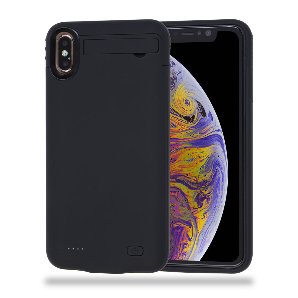 5200mAh Slim Battery Charger Case with Kickstand for iPhone XS Max (6.5"), w/retail package