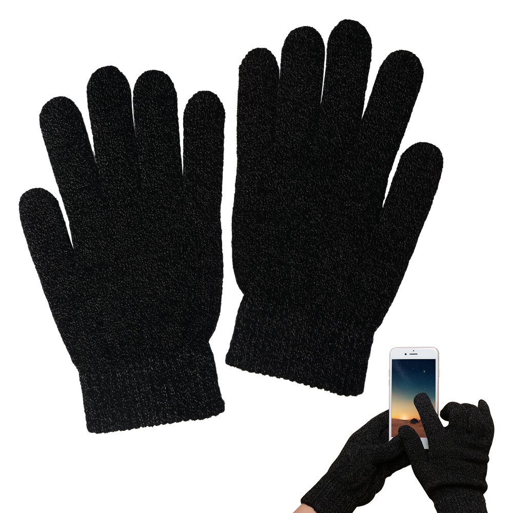 5 Tips Touch Gloves for Touchscreen Devices, Black