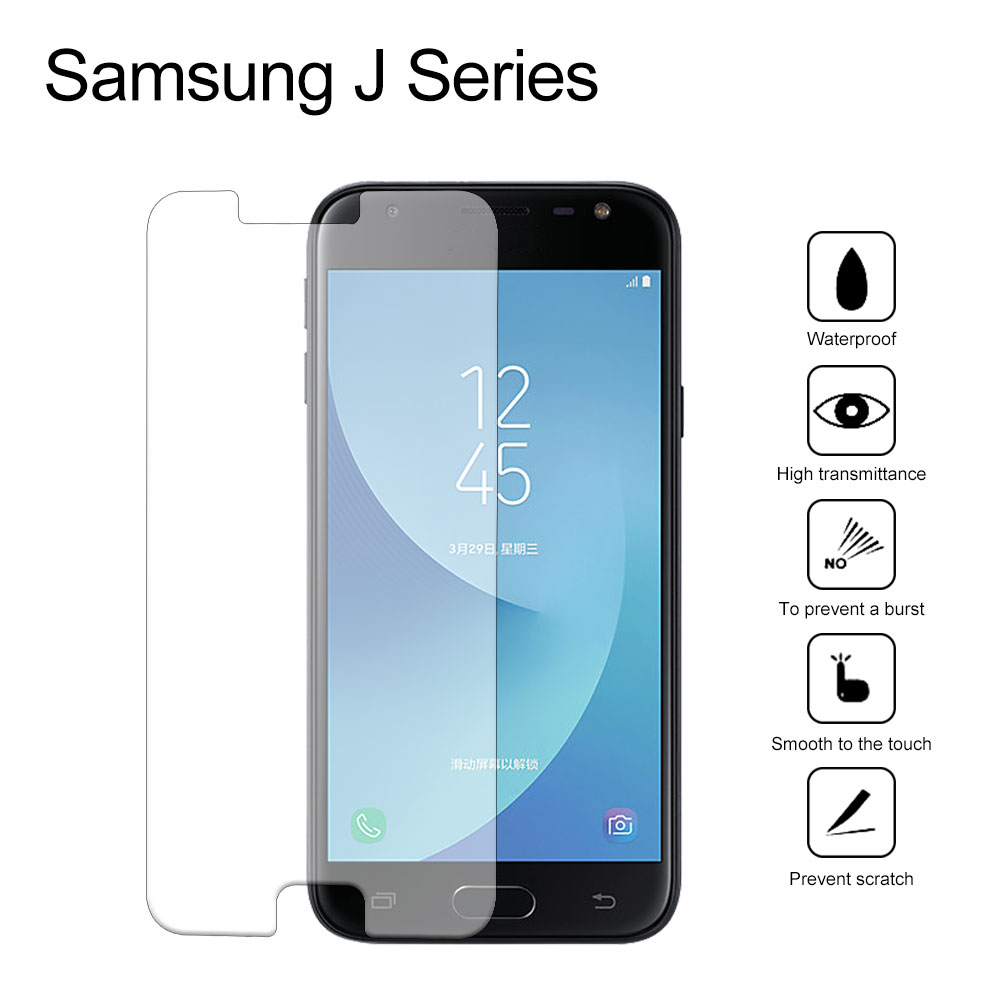 Ecooper 0.26mm Premium Tempered Glass Screen Protector for Samsung Galaxy J8/5/3/2/1 Series, No Package, 50pcs/lot