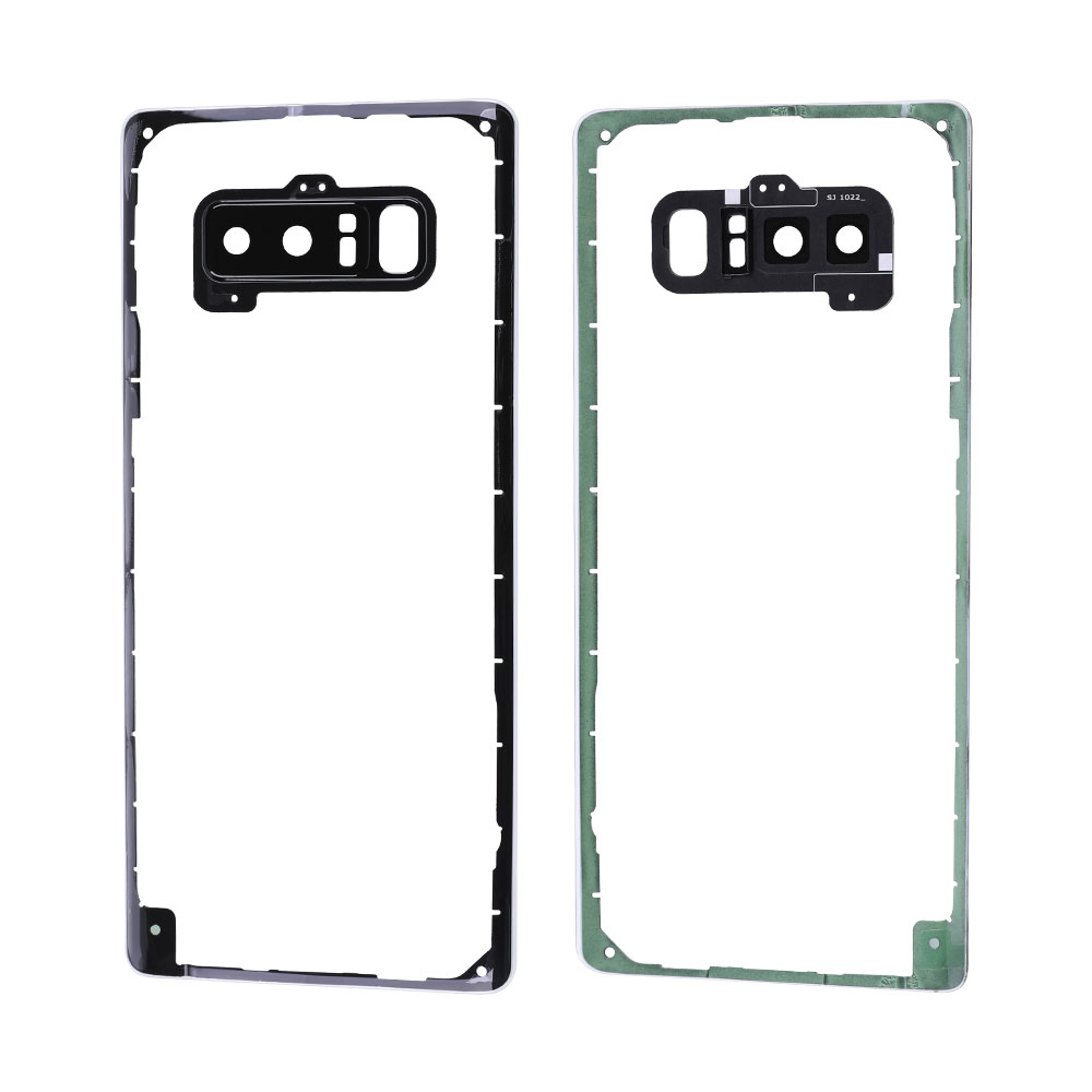 Clear Back Cover+Rear Camera Lens Cover+Glass Lens for Samsung Galaxy Note 8, OEM