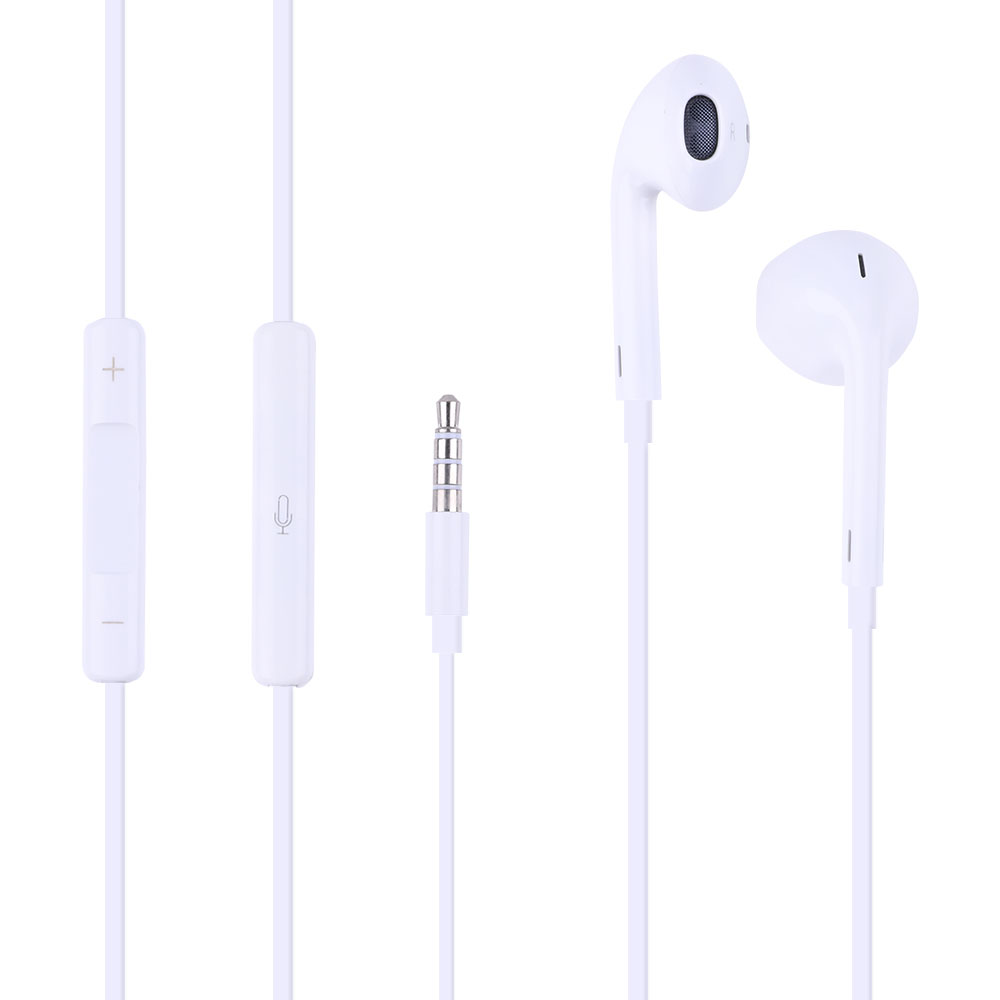 3.5mm Audio Plug Earphones with Remote and Mic for iPhone/Android, w/retail package