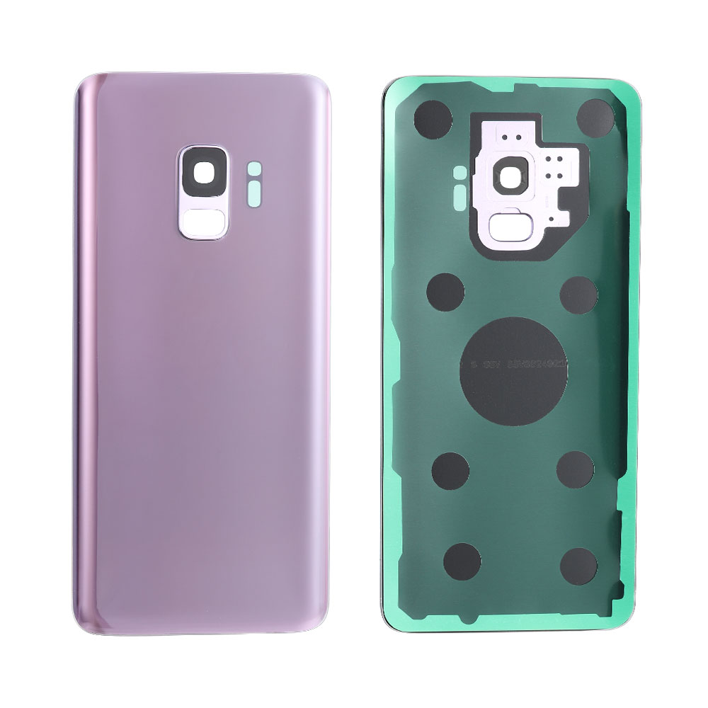 Back Cover with Sticker+Rear Camera Lens Cover+Glass Lens for Samsung Galaxy S9, OEM
