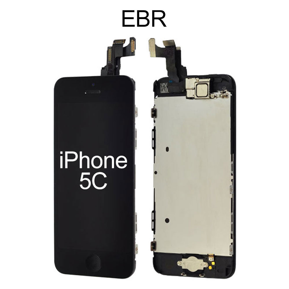 EBR LCD Screen with Small Parts for iPhone 5C, Black