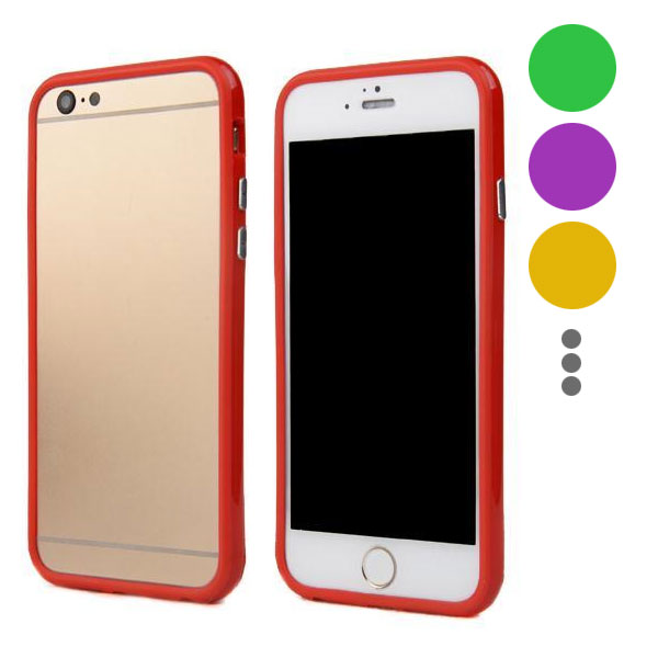 Colorful TPU&Polycarbonate Bumper Case with Power&Volume Buttons for iPhone 6/6S (4.7"), w/retail package