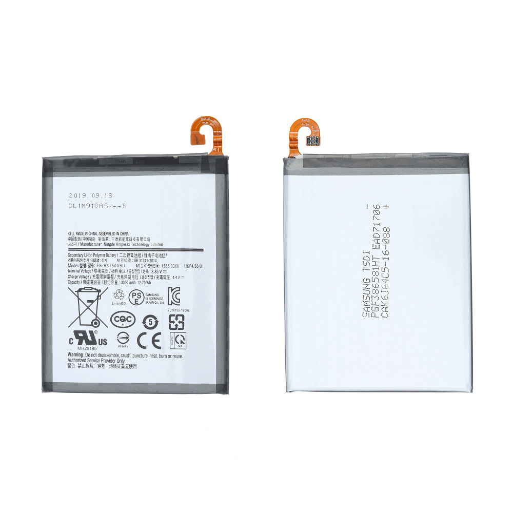 Battery for Samsung Galaxy A7 (2018)/A750, Model#EB-BA750ABU, OEM