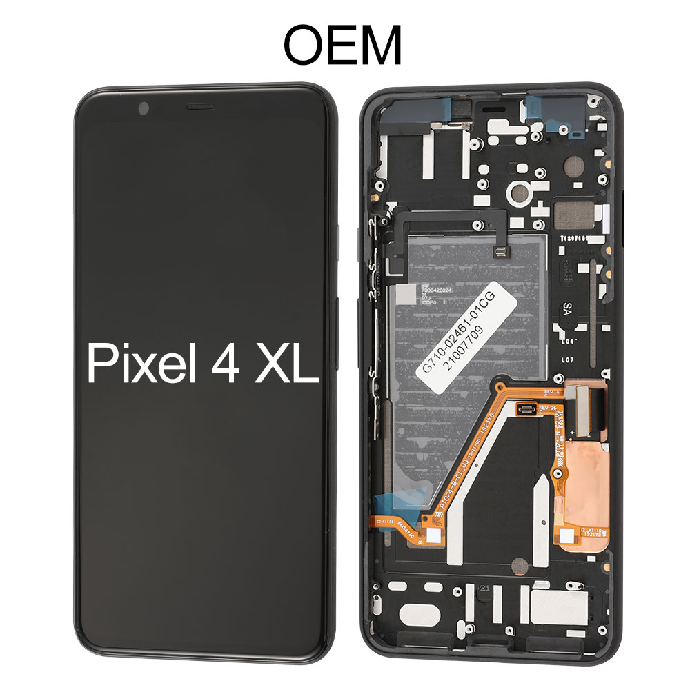 LCD/Touch Screen Assembly with Frame for Google Pixel 4 XL, OEM
