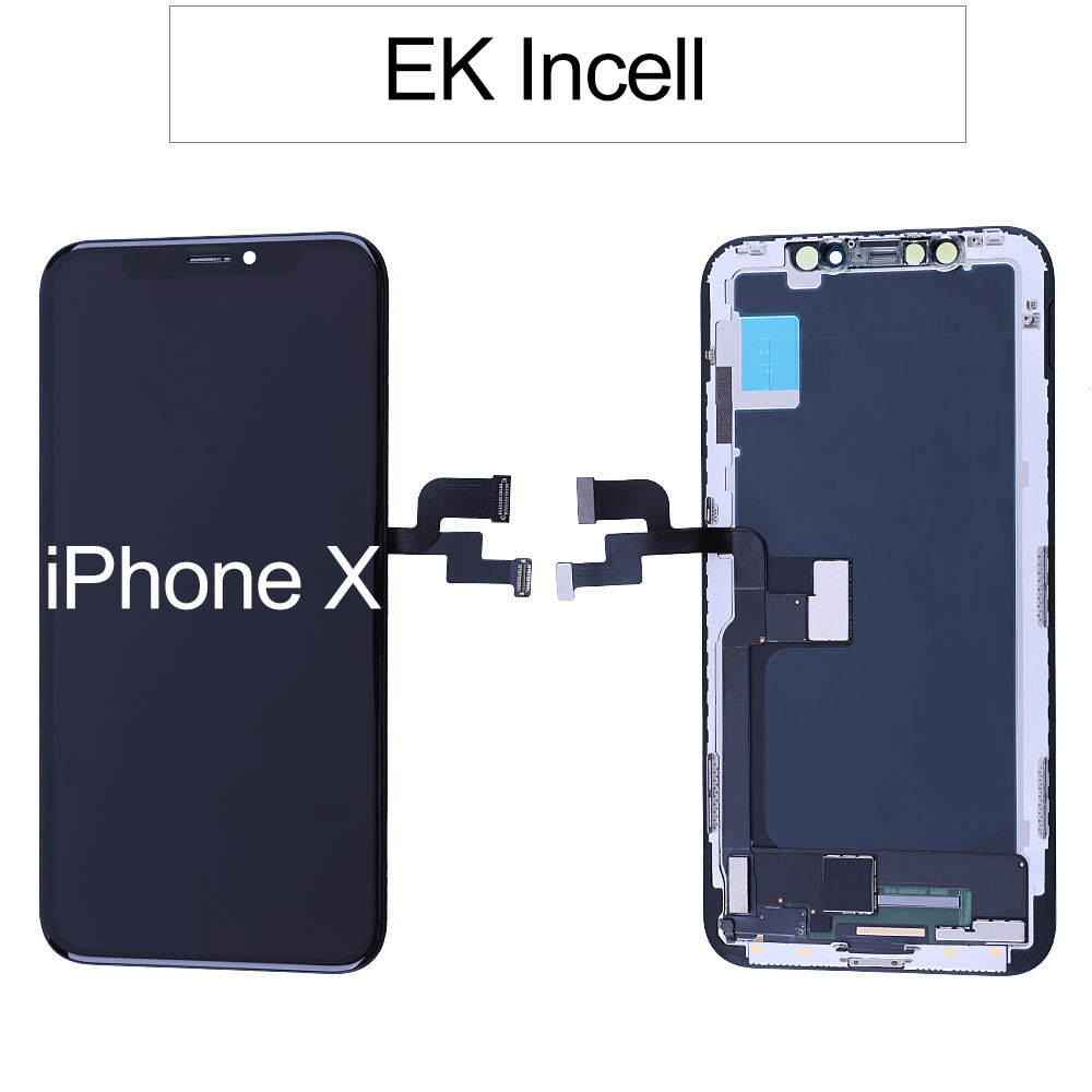 LCD Screen for iPhone X (5.8"), EK Incell, Black