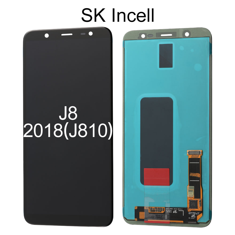 SK Incell LCD Screen for Samsung Galaxy J8 (2018)/J810, Black