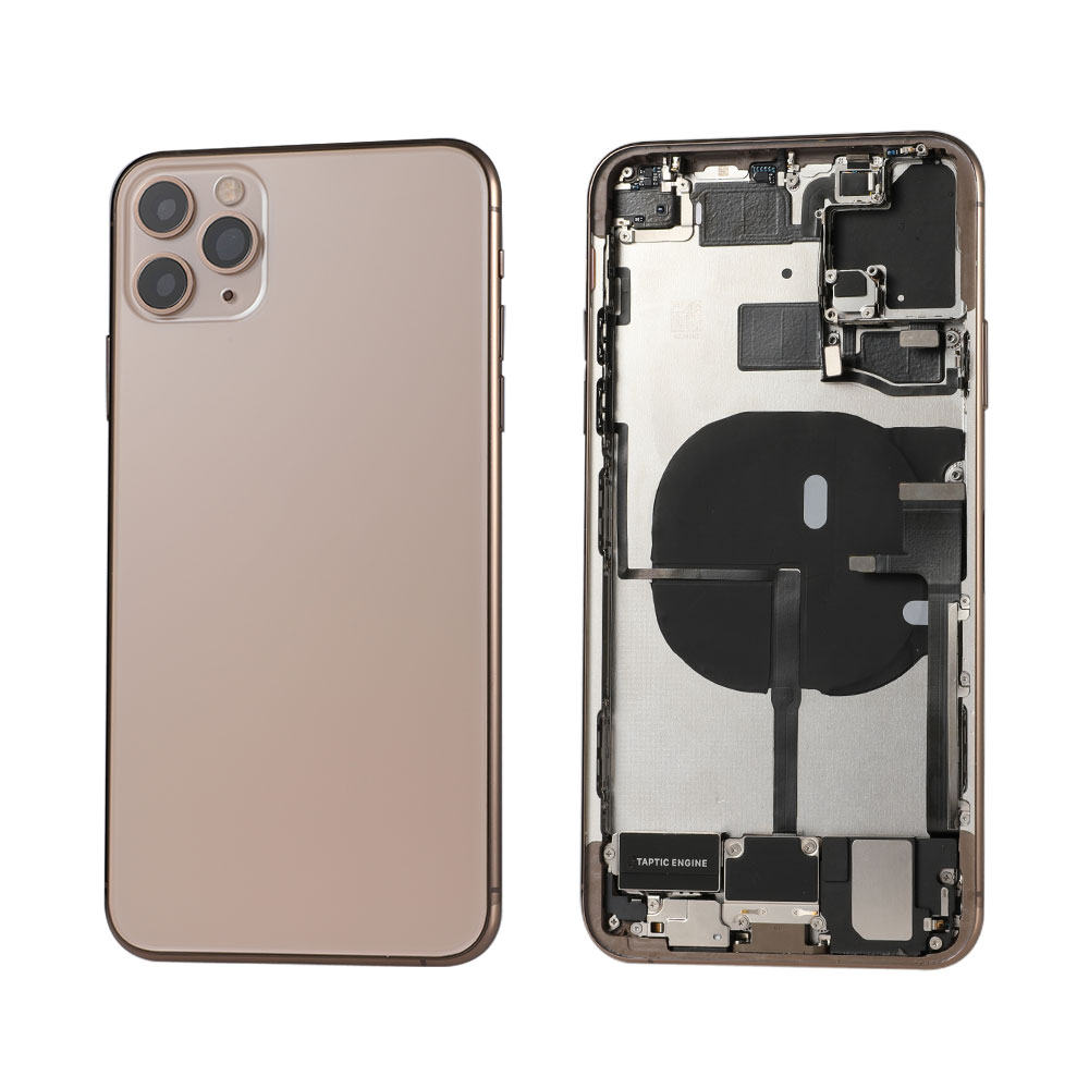 Back Housing With Full Small Parts for iPhone 11 Pro Max (6.5"), Aftermarket