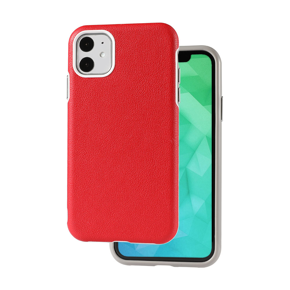 Leather Covered PC Case for iPhone 11 (6.1")