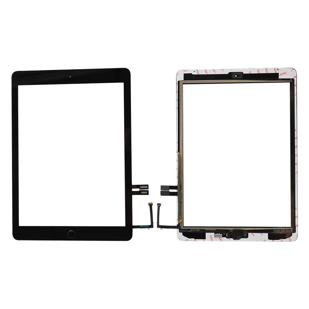 Touch Screen with Home Button Assembly/Sticker for iPad 6, Premium Glass+Premium Flex