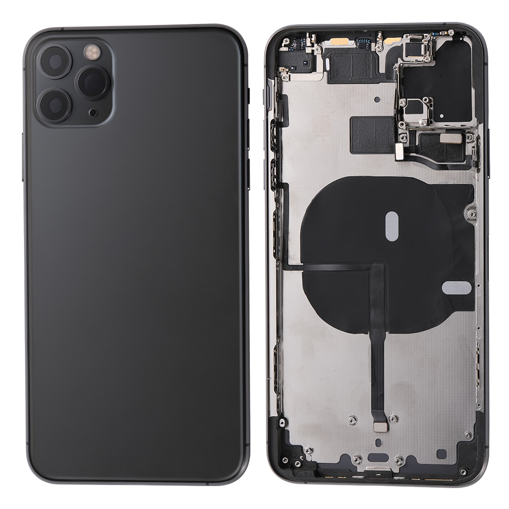 Blank Back Housing with Top Small Parts for iPhone 11 Pro Max (6.5"), Aftermarket