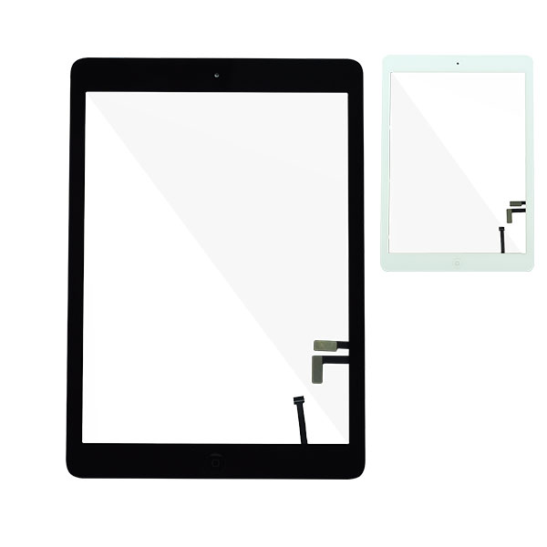 Touch Screen with Home Button Assembly/Sticker for iPad 5, OEM Glass+OEM ITO Glass+OEM Flex