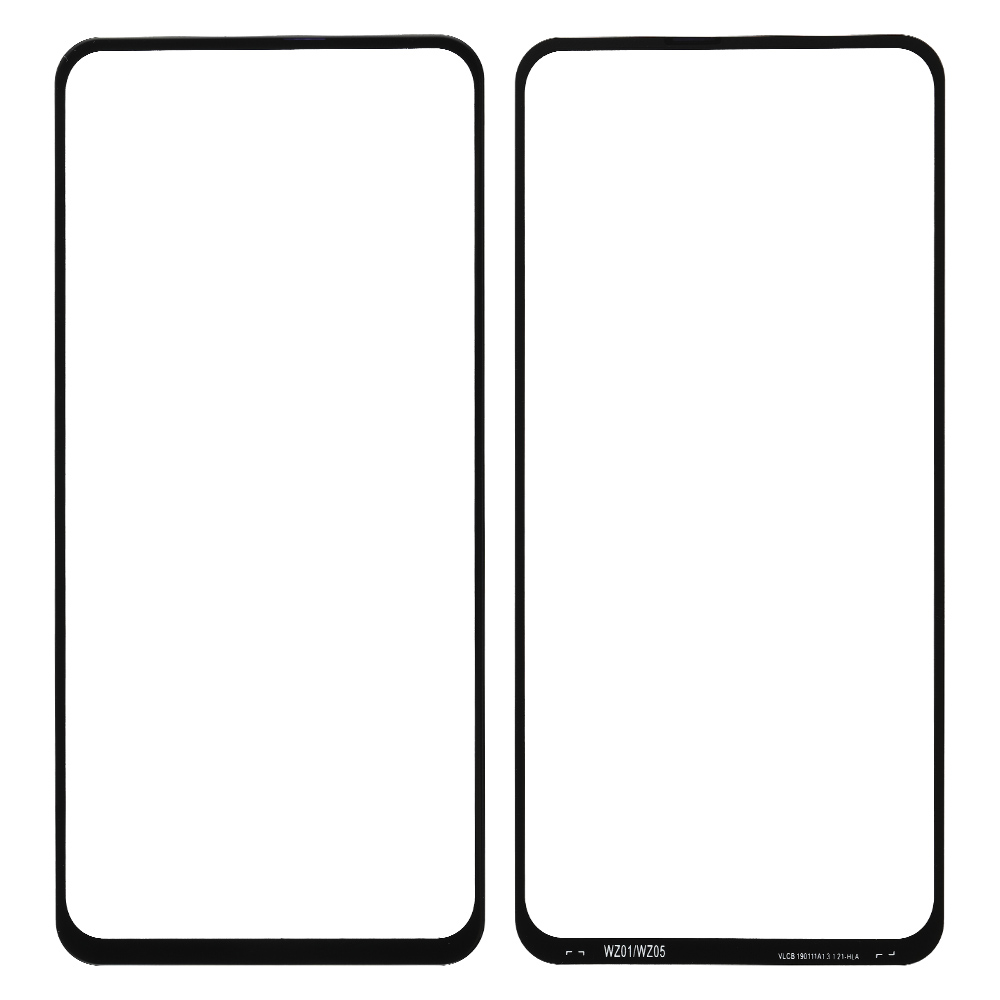 Front Glass for Samsung Galaxy A60 (A606), Aftermarket, Black
