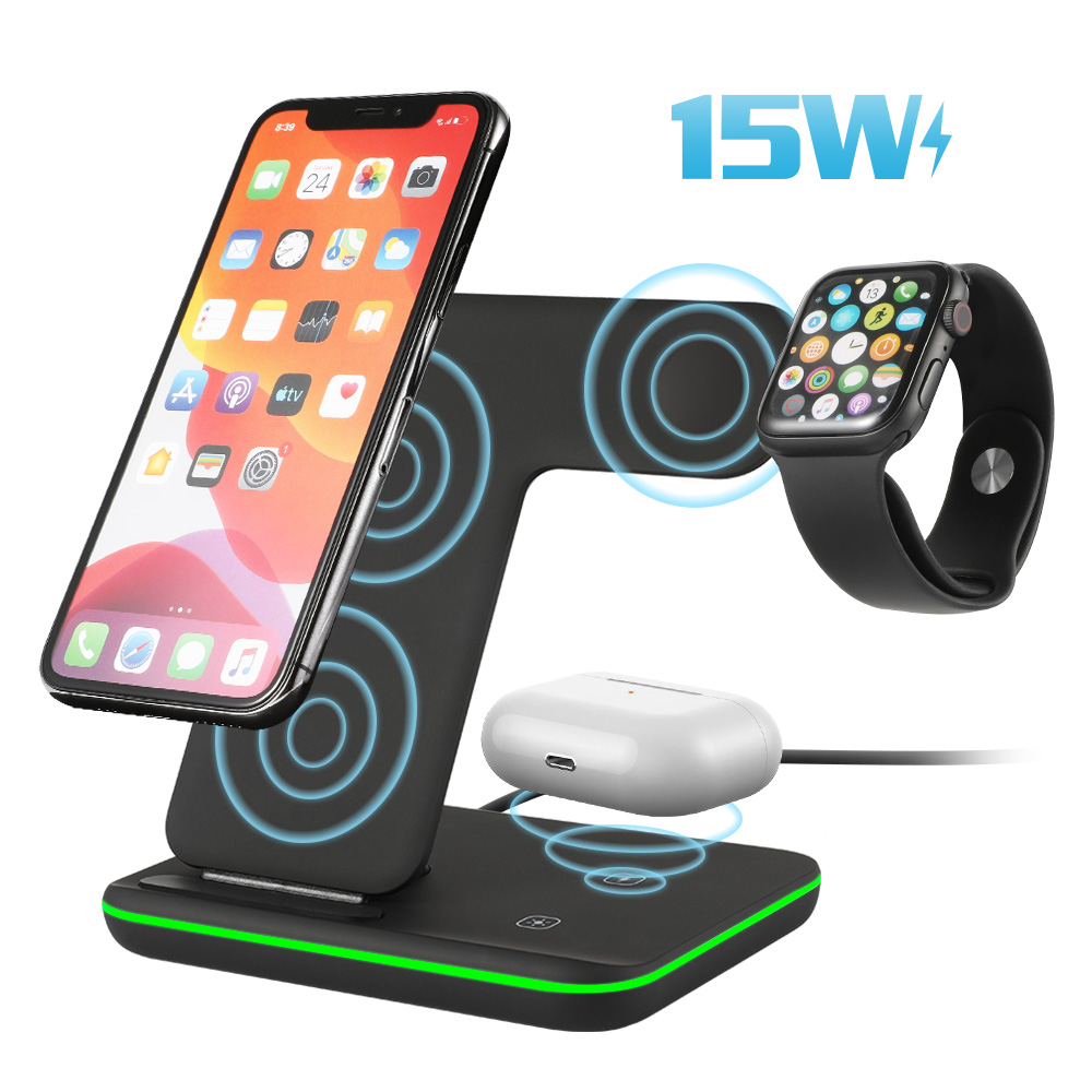 3 In 1 Wireless Charger, w/retail package