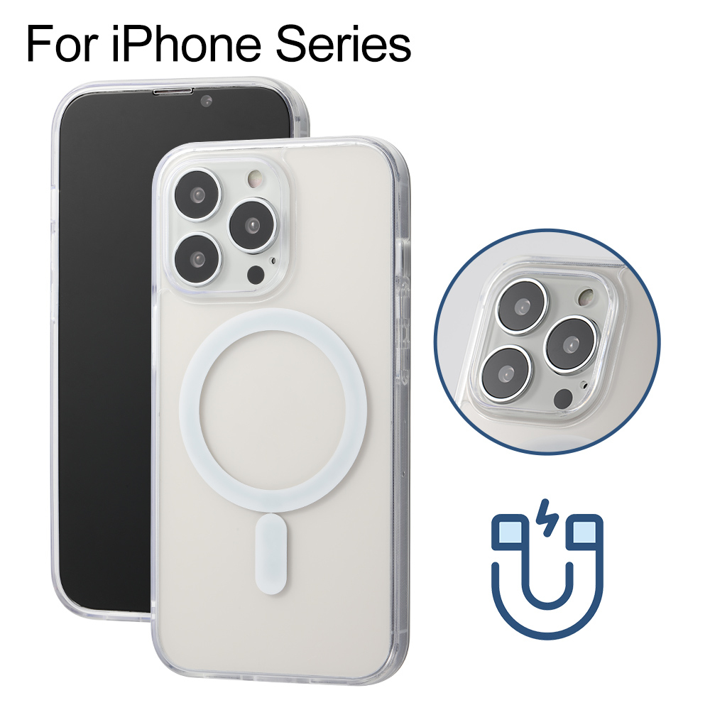 Transparent Magnetic Case for iPhone 13 Pro Max/13 Pro/13/13 Mini