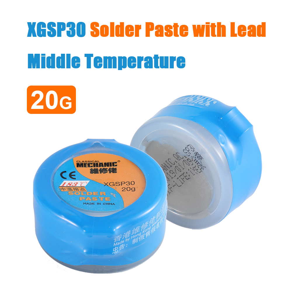 MECHANIC XGSP30 Solder Paste with Lead, Middle Temperature, 20g 