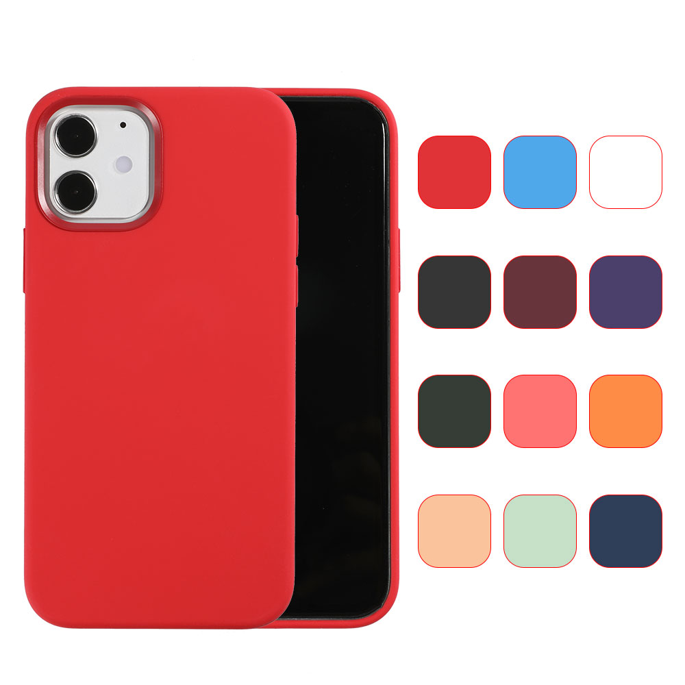 Silicone Case with Microfiber Lining for iPhone 12/12 Pro (6.1"), Premium, w/retail package