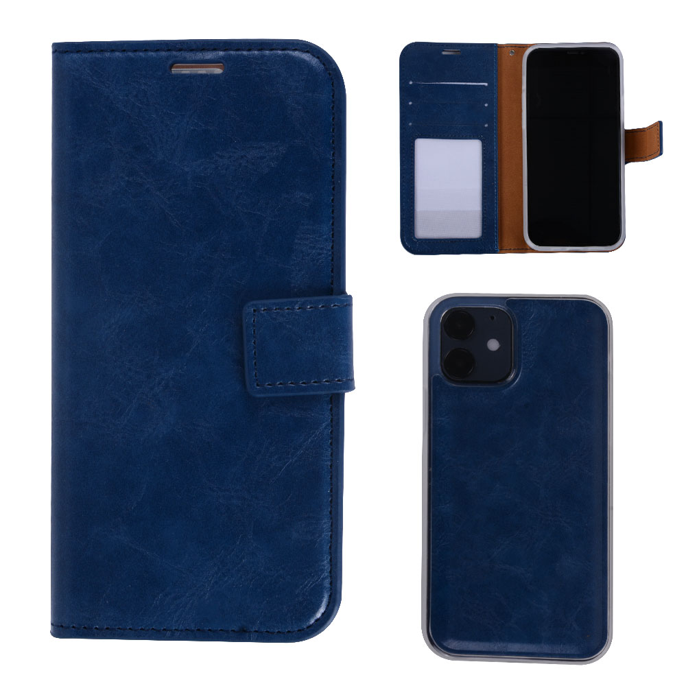 2-in-1 Pull-up Leather Wallet Case for iPhone 12/12 Pro (6.1")