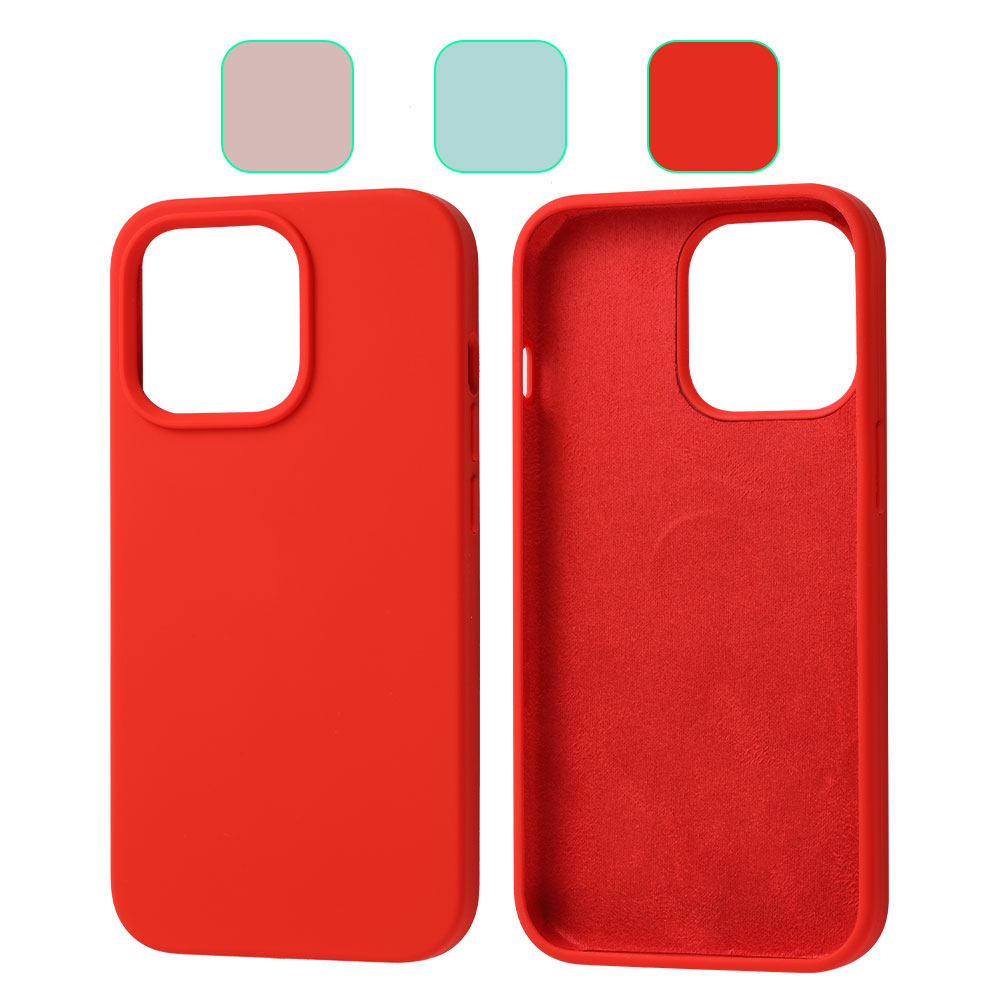 Silicone Case with Microfiber Lining for iPhone 13 Pro (6.1"), NO Logo, w/retail package