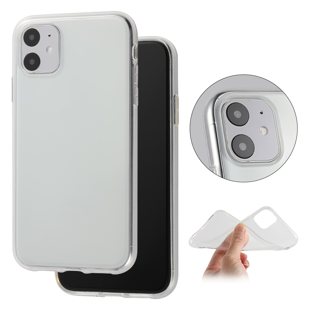 1.5mm Transparent TPU Case with Big Hole for iPhone 11 (6.1"), Clear