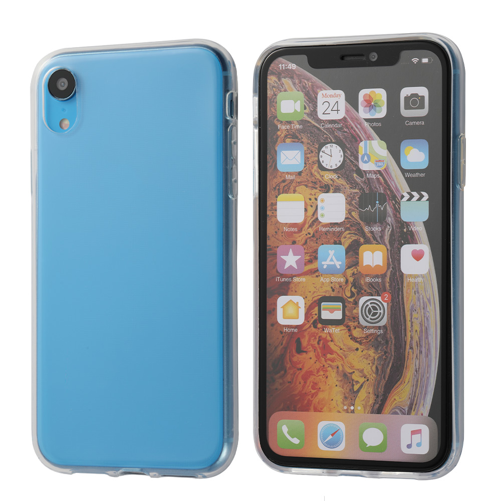 1.5mm Transparent TPU Case with Big Hole for iPhone XR (6.1"), Clear