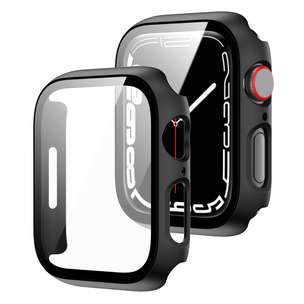 PC Case+Tempered Glass Screen Protector for Apple Watch 7, 45mm, w/retail package